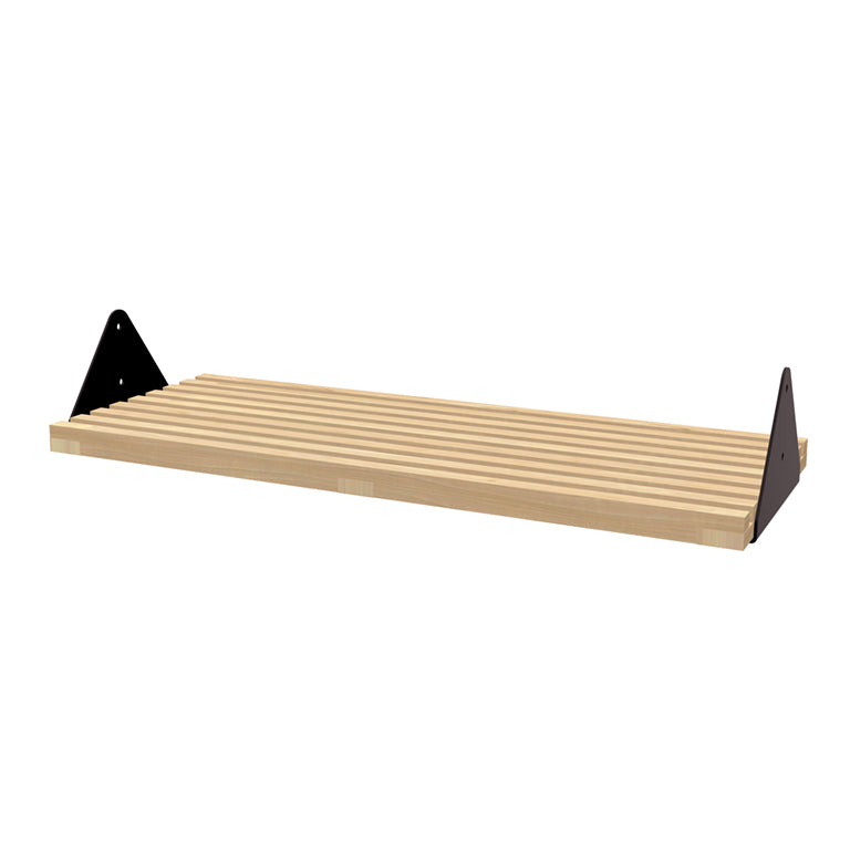 Gus Modern Branch Slatted Shelf with Brackets