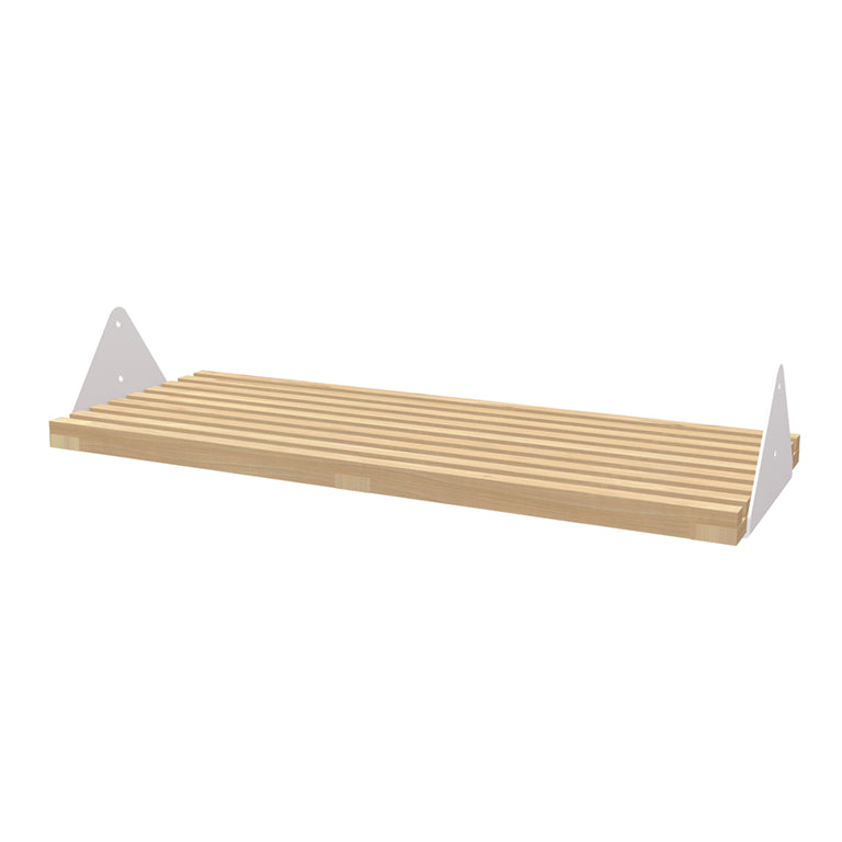 Gus Modern Branch Slatted Shelf with Brackets