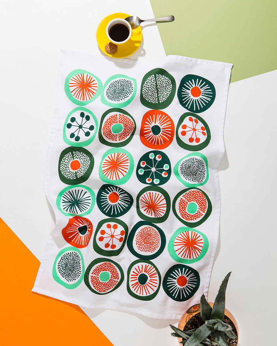 Mezzaluna Studio Tea Towels - Retro Dots