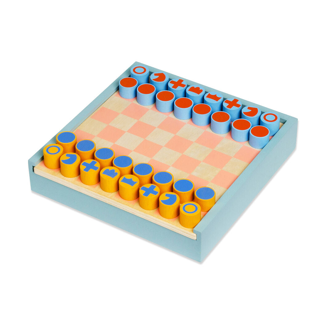 MoMA 2-in-1 Chess and Checkers Set