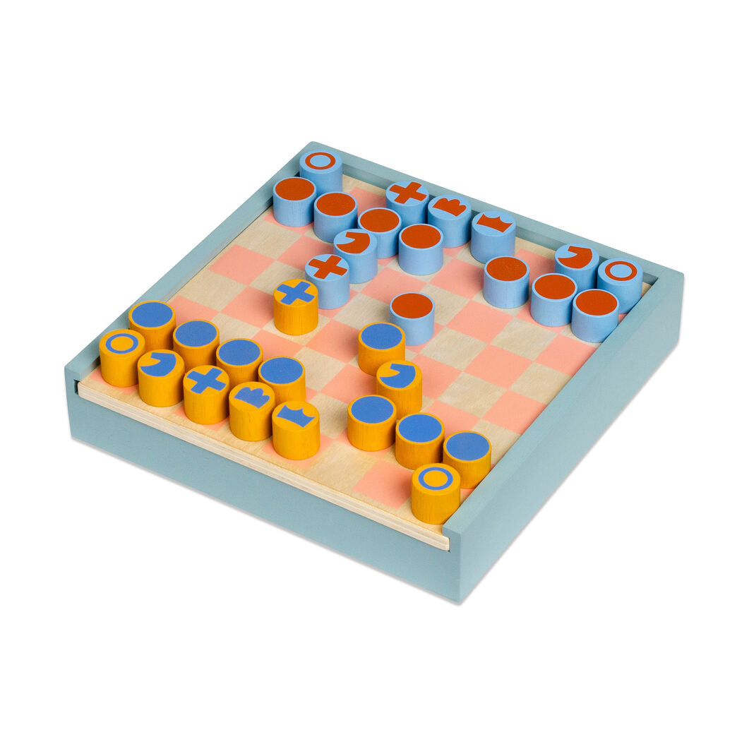 MoMA 2-in-1 Chess and Checkers Set