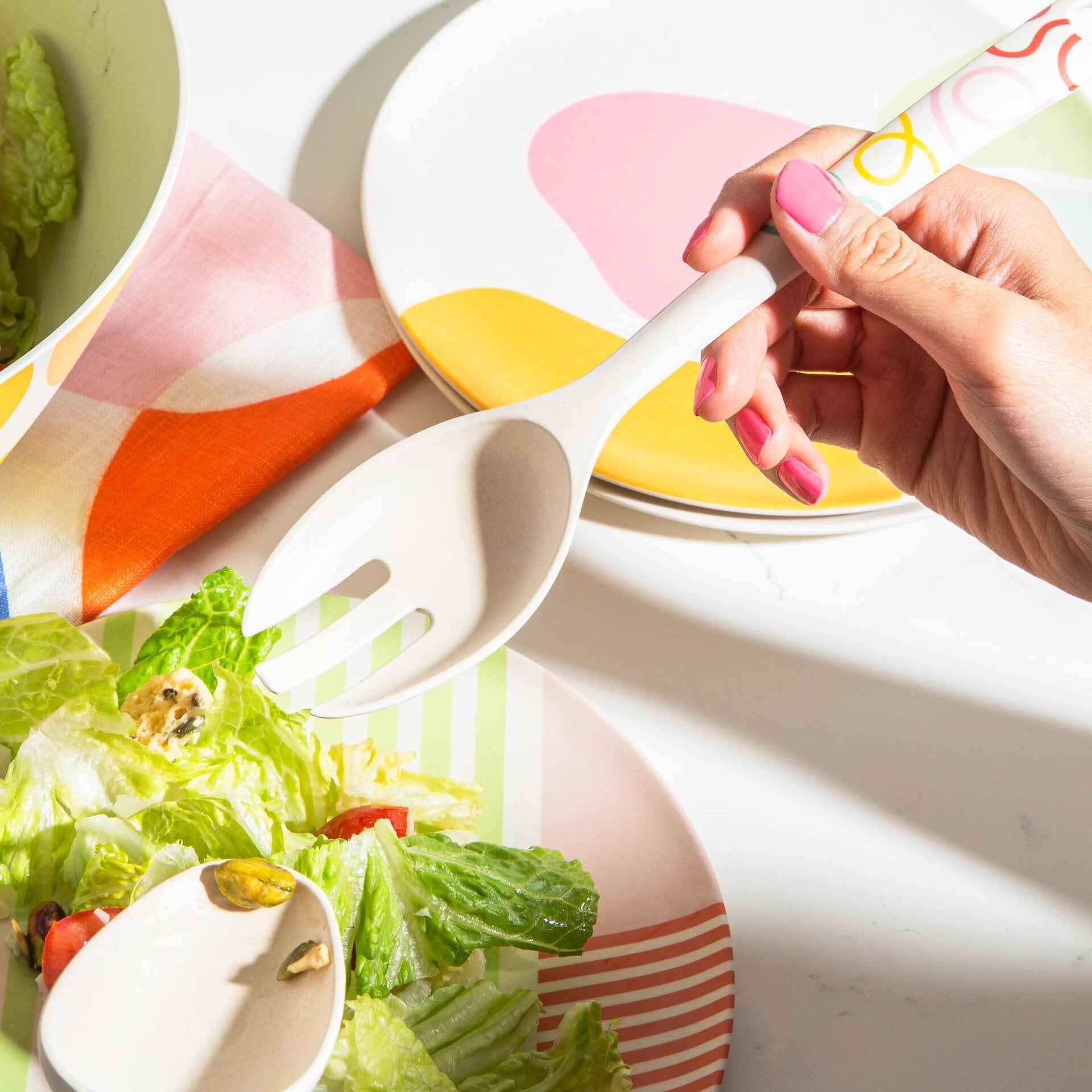 Poketo Bamboo Salad Plates - Single - Boulders
