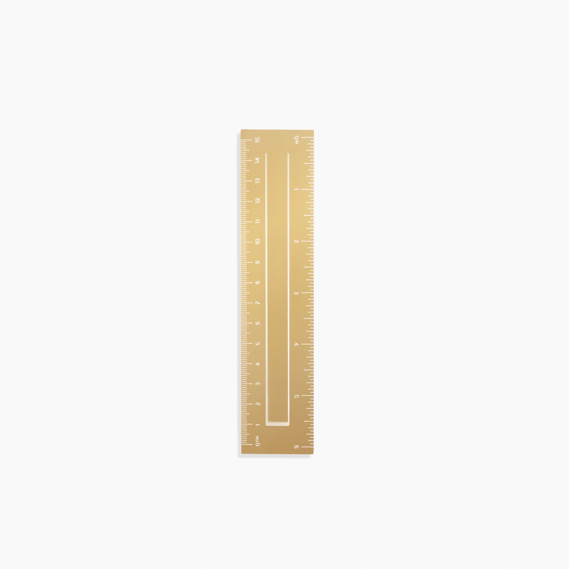 Poketo Brass Bookmark in Ruler