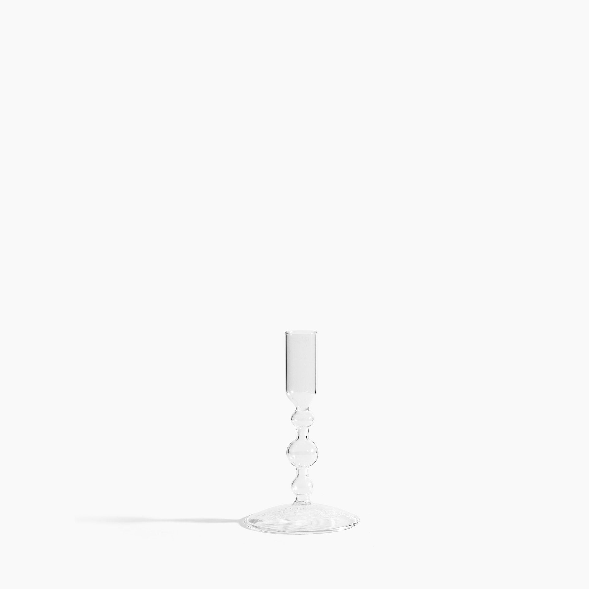 Poketo Glass Candlestick Holder in Short