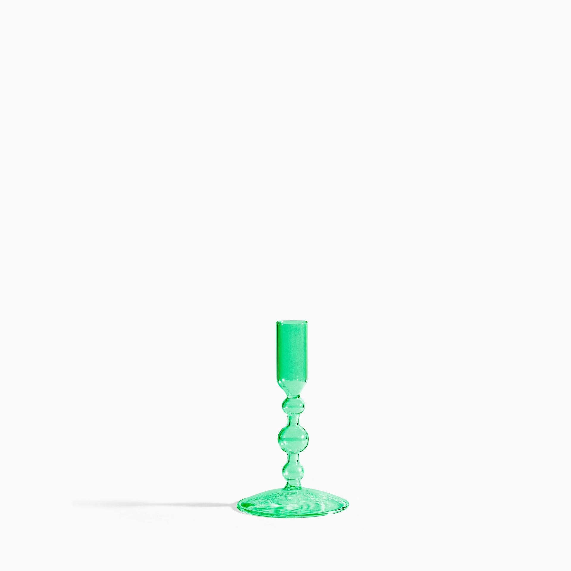 Poketo Glass Candlestick Holder in Short
