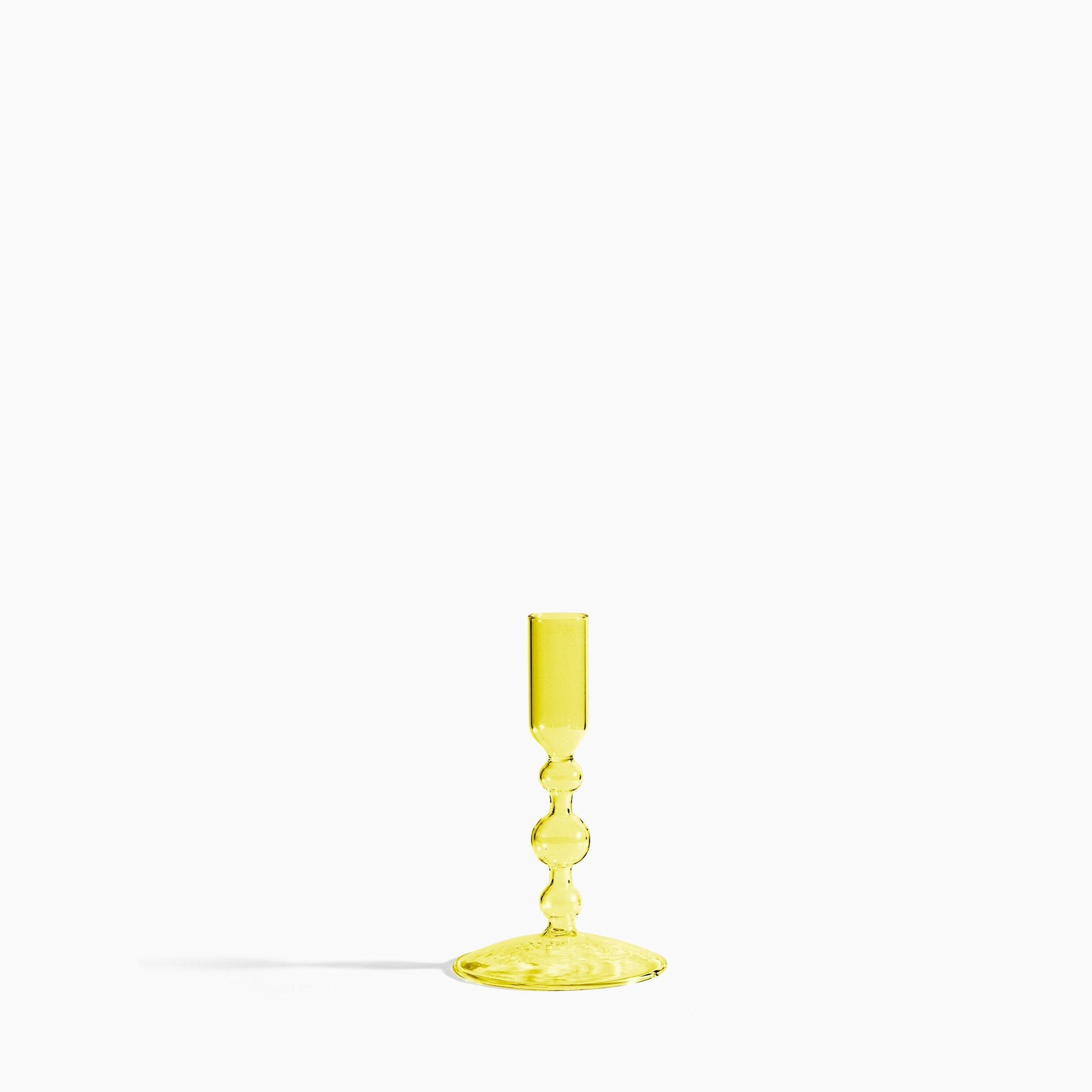 Poketo Glass Candlestick Holder in Short
