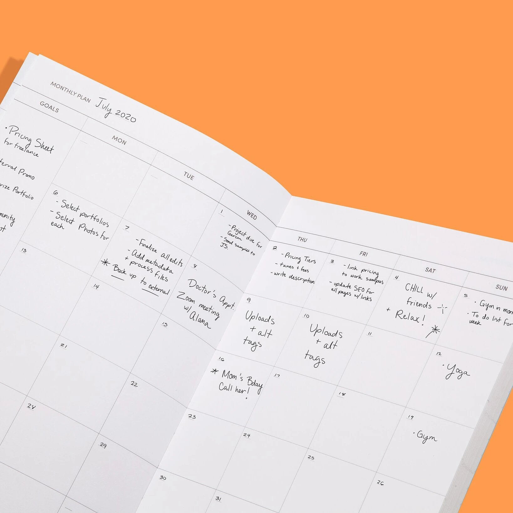 Poketo Quarterly Goal Planner in Blue