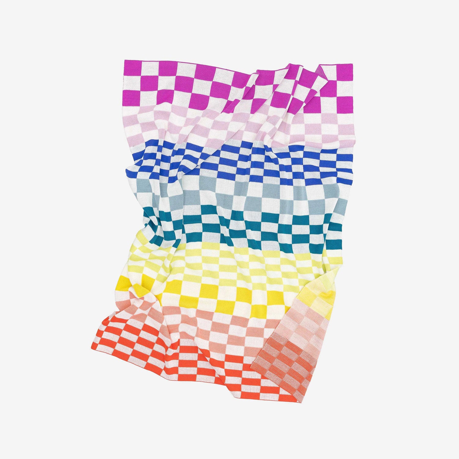 Verloop Albers Checkerboard Throw - Rainbow
