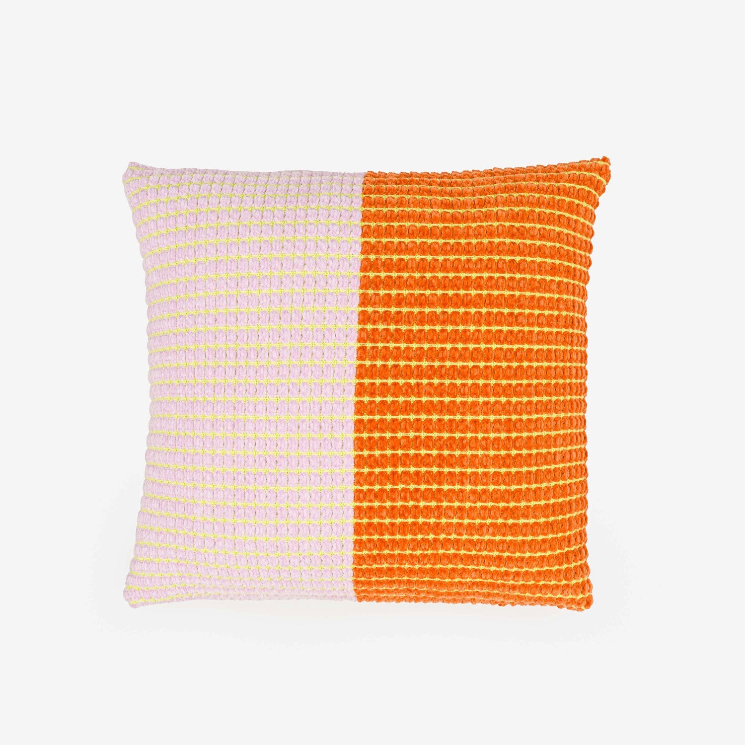 Verloop Grid Colorblock Pillow - Lilac Flame