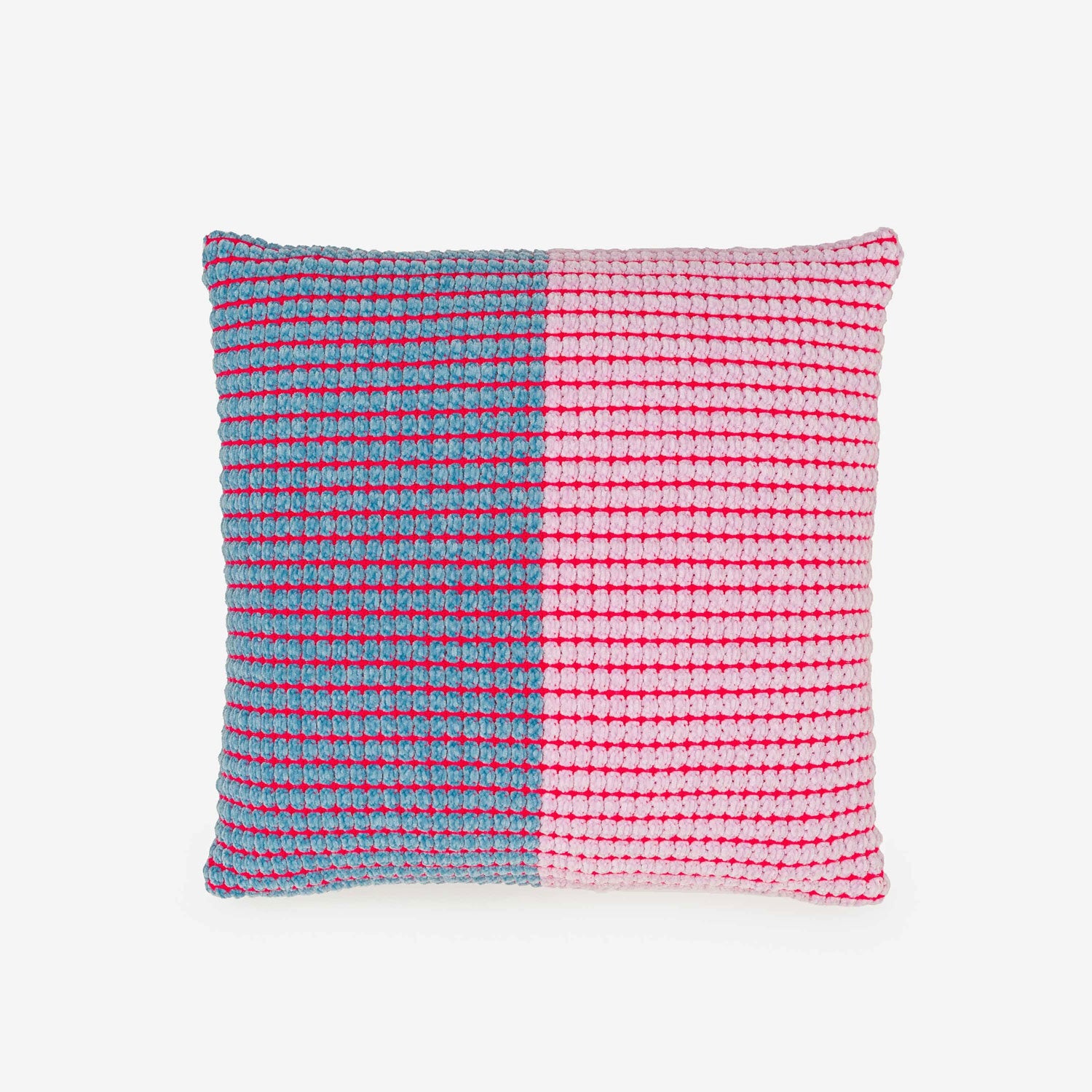 Verloop Grid Colorblock Pillow - Stone Blue Lilac