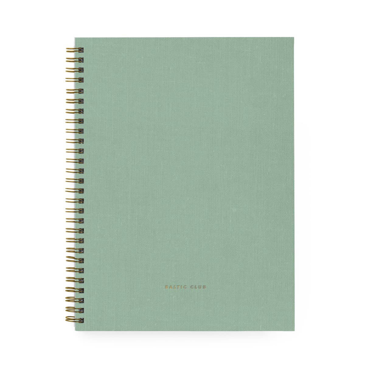 Baltic Club Large Spiral Notebook Mint Cloth - Lined