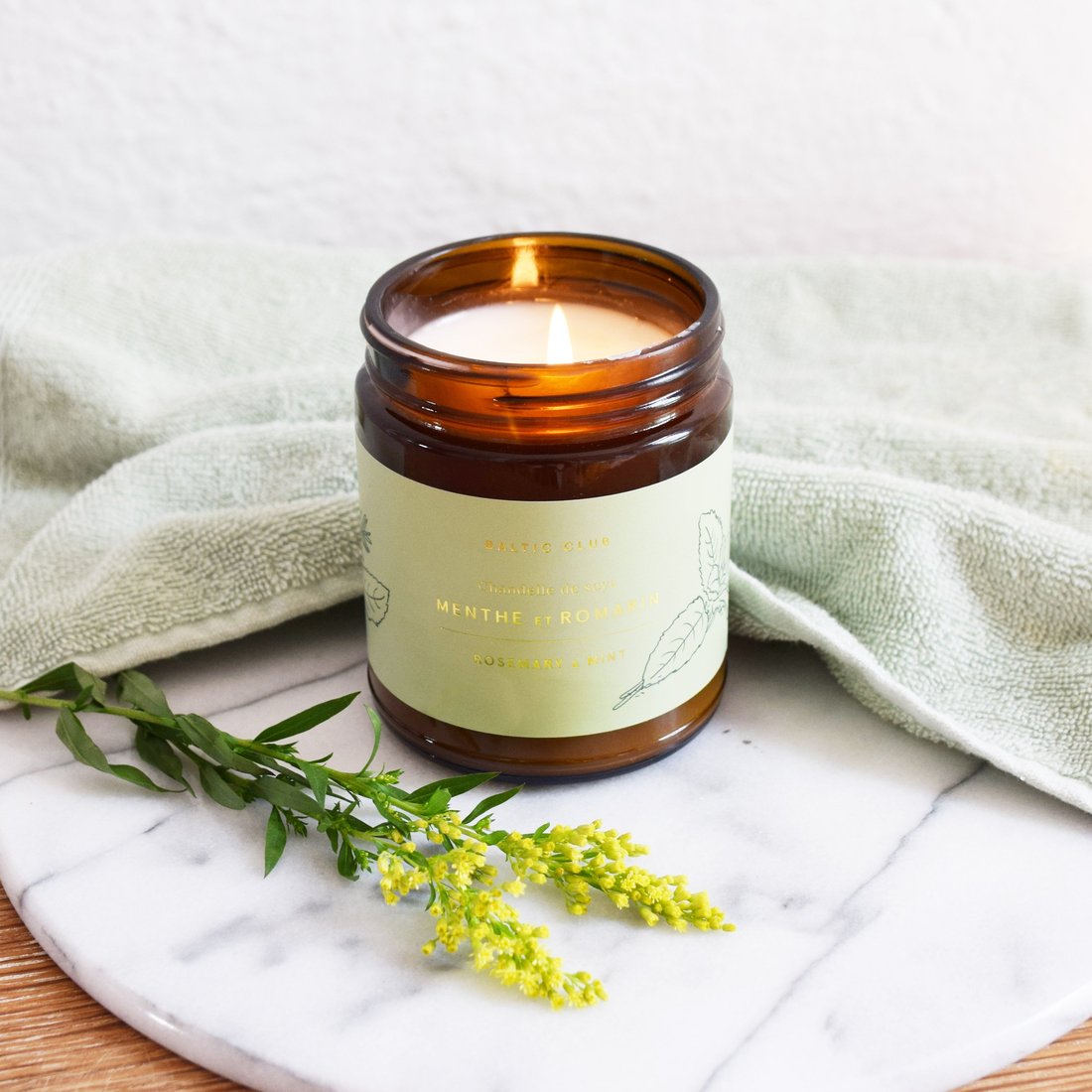 Baltic Club Rosemary & Mint Soy Candle