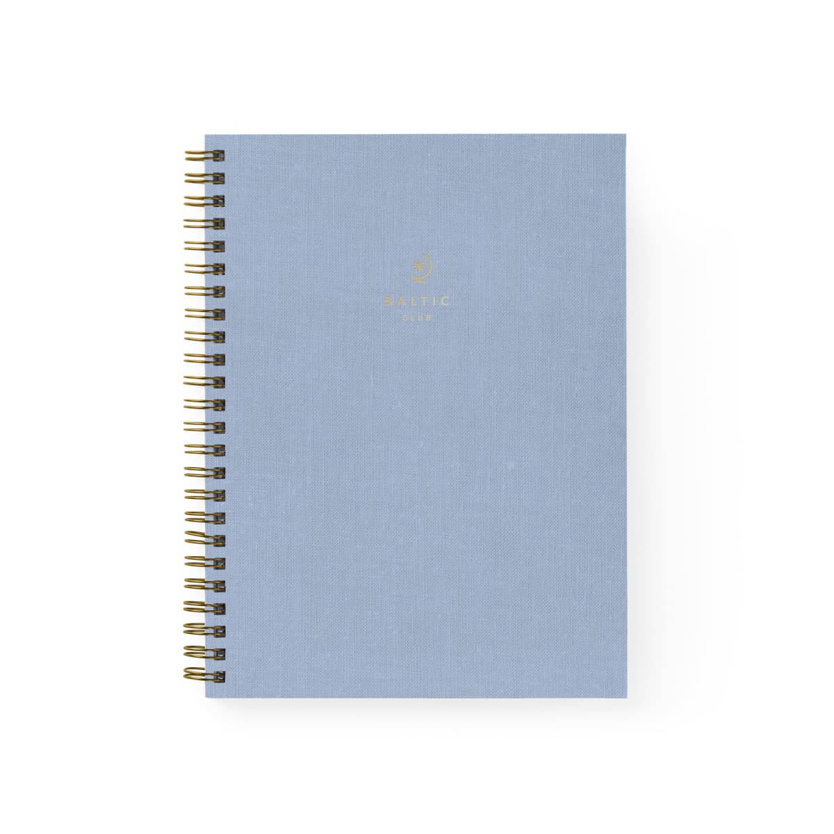 Baltic Club Spiral Notebook Blue Ash Cloth - Lined