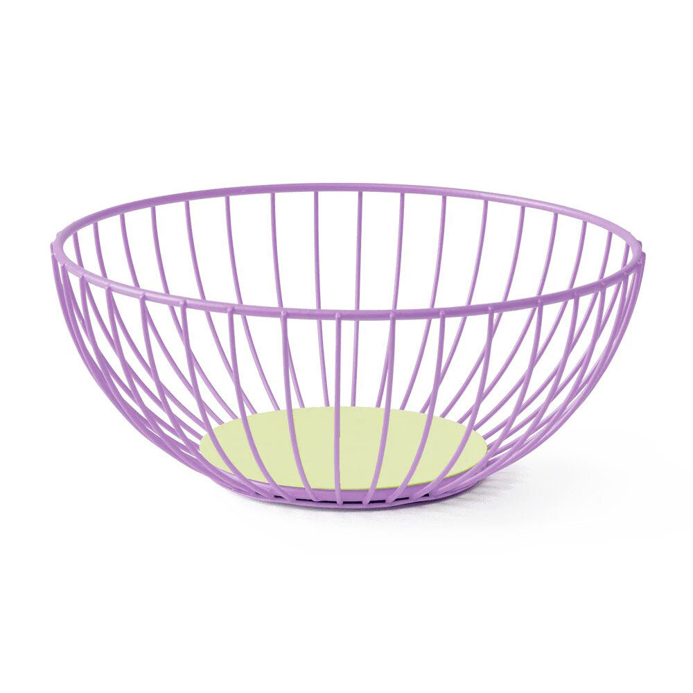 Octaevo Iris Wire Basket Large - Lilac/Lime