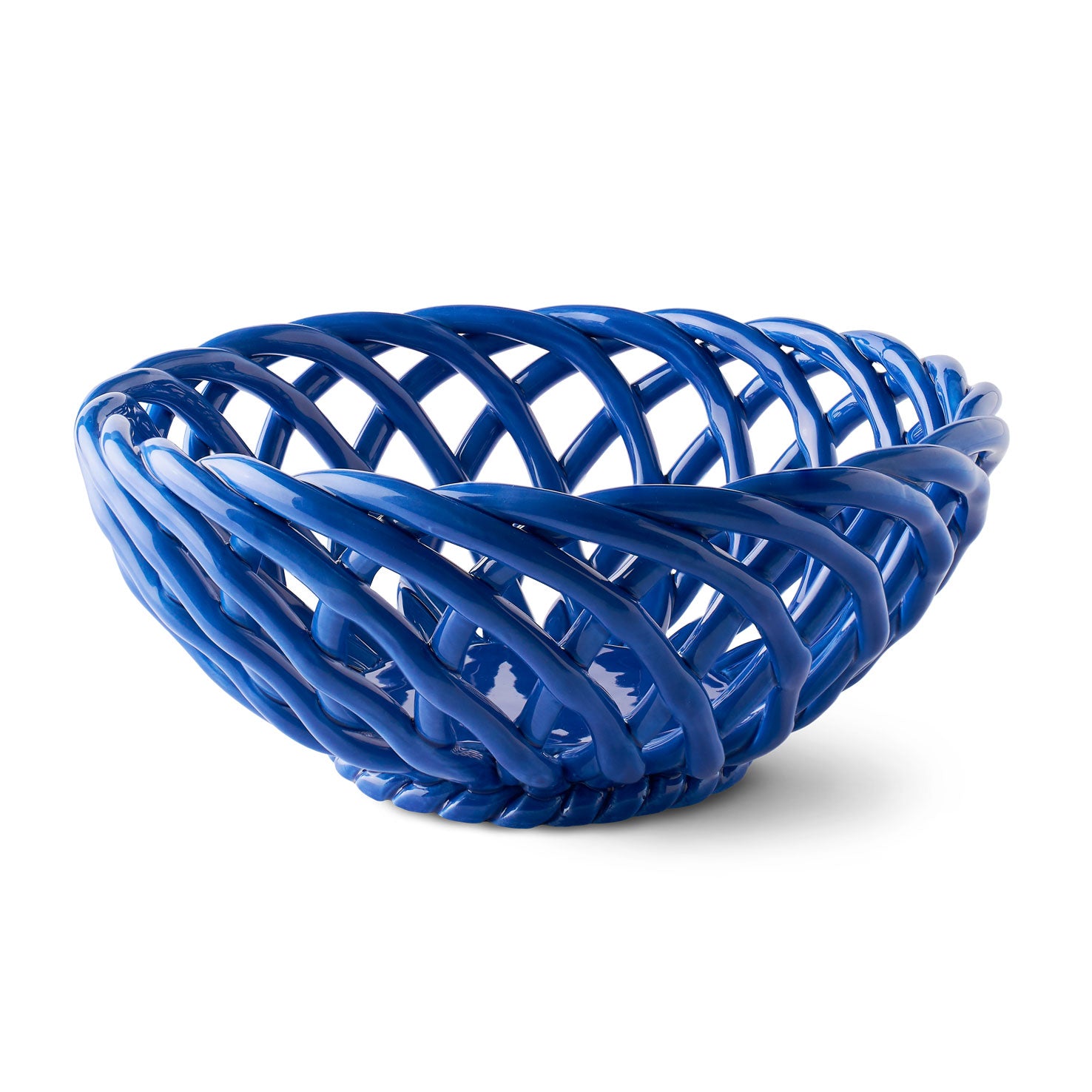 Octaevo Sicilia Ceramic Basket Large - Blue