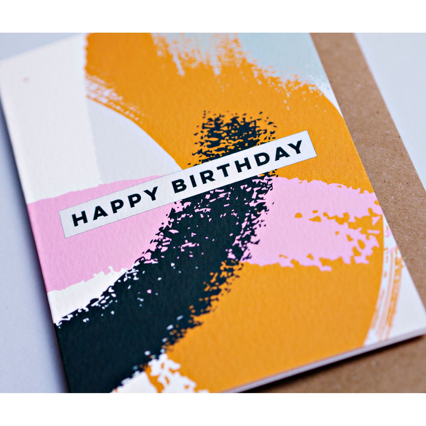The Completist Pink Mustard Swirl Birthday