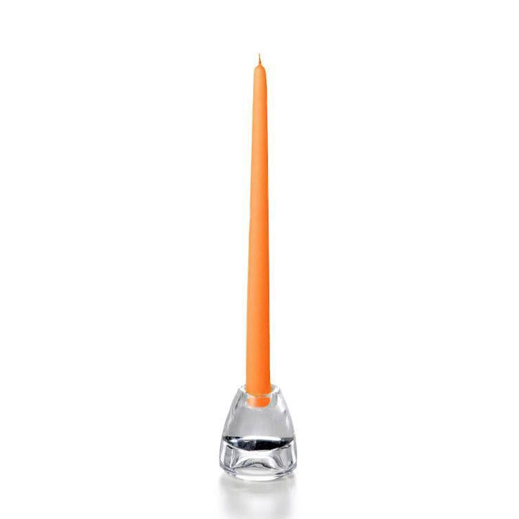 Yummi 12" Taper Candles - Set of 2 - Bright Orange