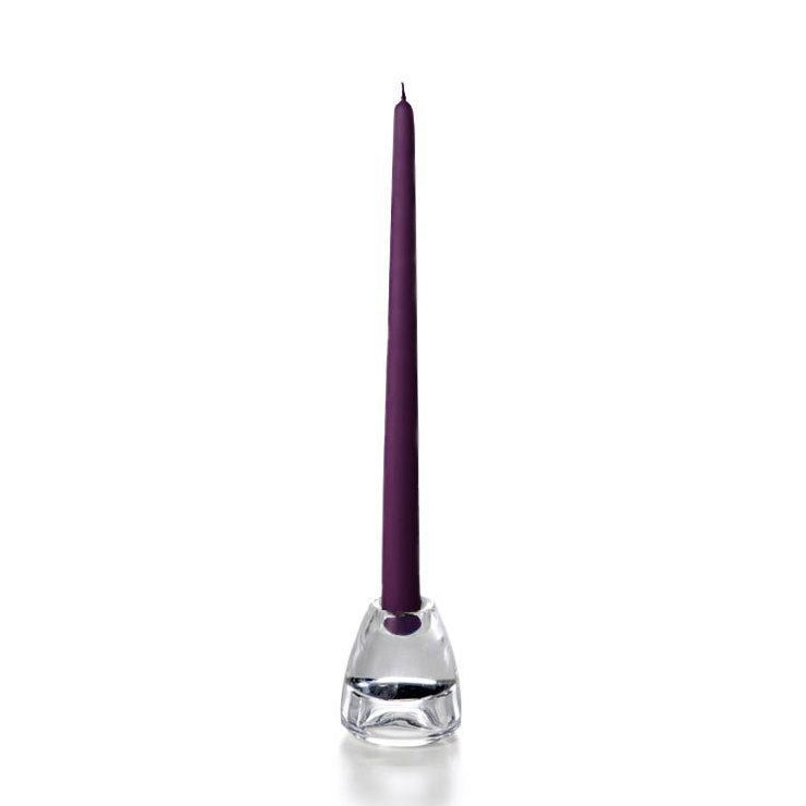 Yummi 12" Taper Candles - Set of 2 - Dark Purple