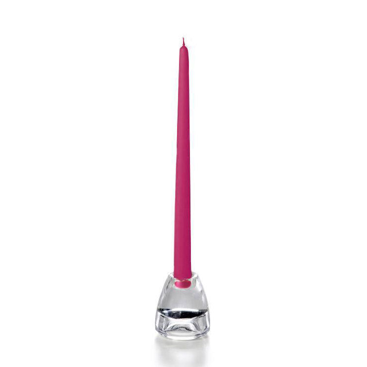 Yummi 12" Taper Candles - Set of 2 - Hot PInk