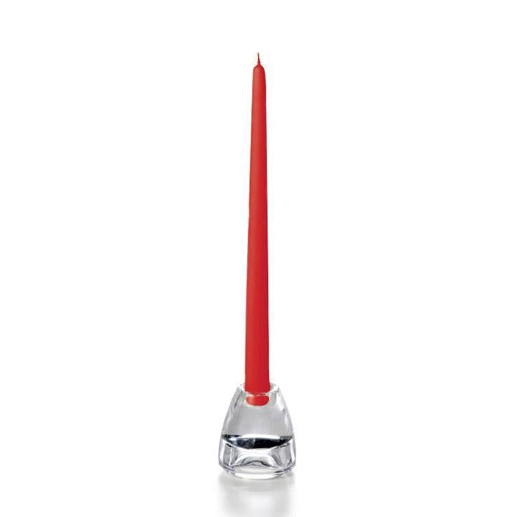 Yummi 12" Taper Candles - Set of 2 - Ruby Red